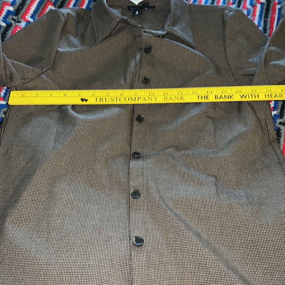 Peace of Cloth Med brown houndstooth jacket New With Tags - Picture 7 of 11